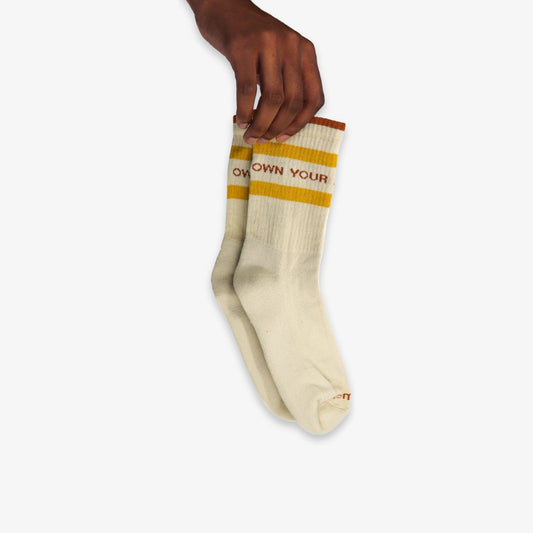 Socks - Khaki & Mustard